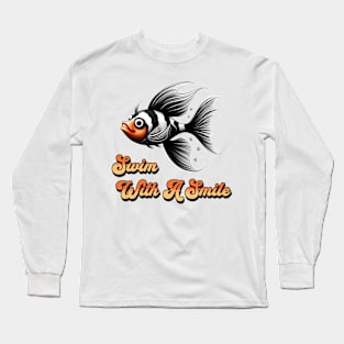 Swim With A Smile Long Sleeve T-Shirt